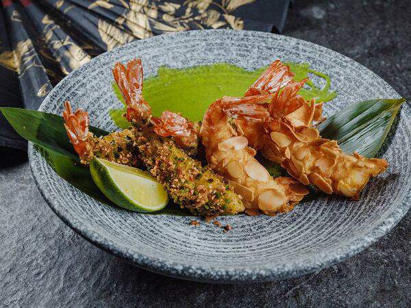 Gray Goose cafe - Лангустины в ореховой темпуре