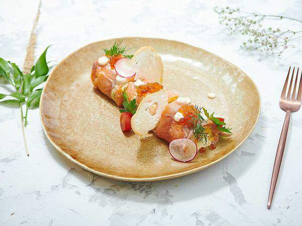 Легенды юга - Мимоза с копченым лососем