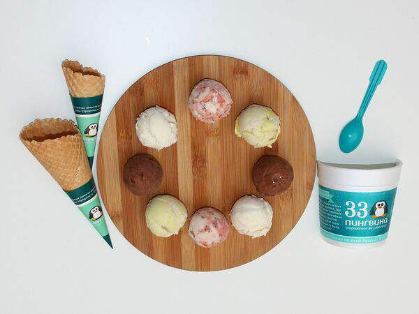 33 пингвина - Мороженое mix Без сахара