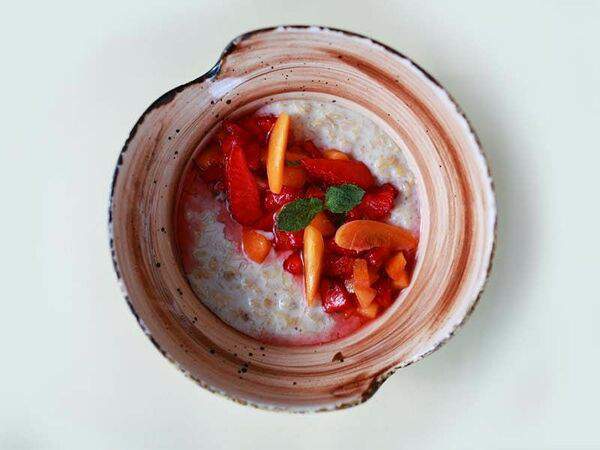 Огонёк - Овсяная каша с фруктами