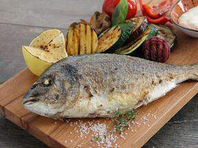 Pomidoroff - Дорадо с овощами гриль