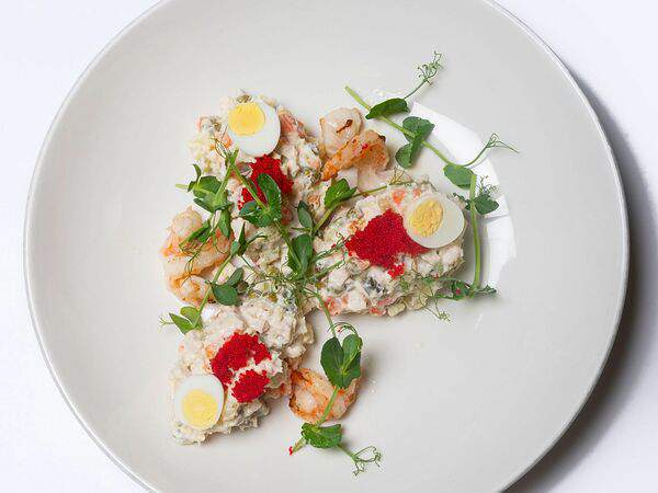 АндерСон - Салат Оливье с сельдереем и креветками