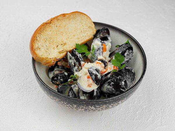 BBQ & Burgers - Мидии в сливочном соусе