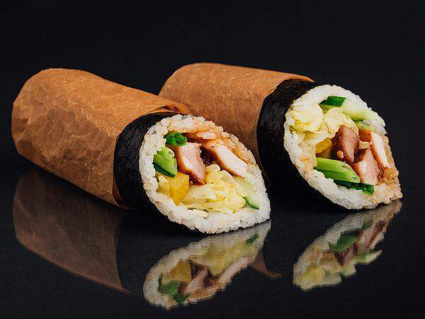 Fish & rice - Хэнд ролл с цыпленком терияки