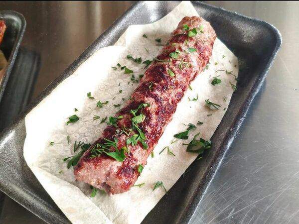 Мясо на углях - Люля-кебаб cвинo-говяжий