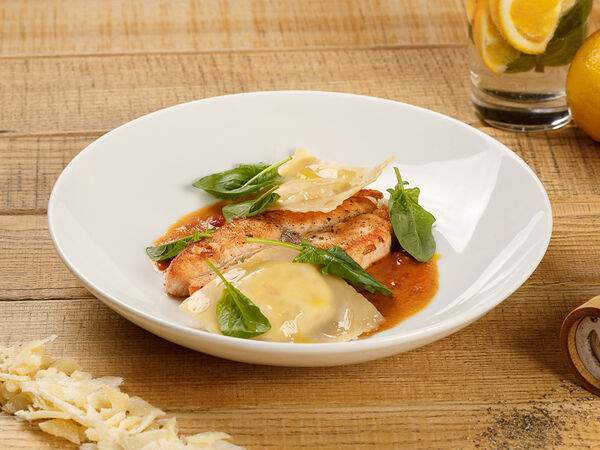 Maccheroni - Лосось в соусе биск