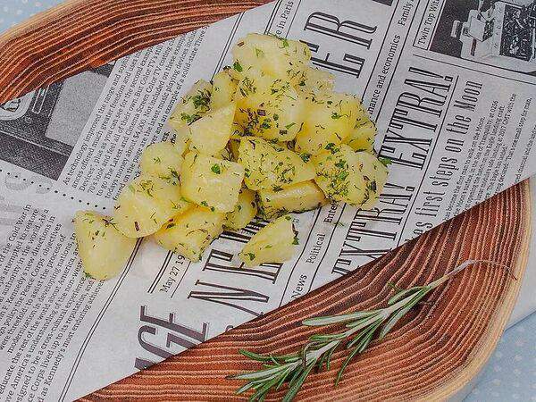 Винни  Пух - Отварной картофель с зеленью