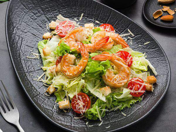 Рыба закусывала - Цезарь с креветками