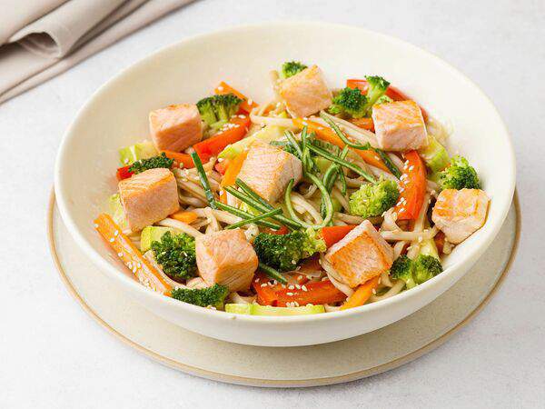 Доставкин - Лапша с лососем