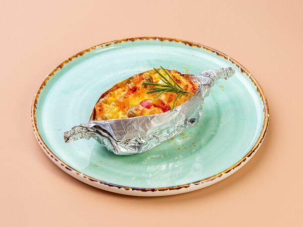 Столовая Розмарин - Треска под жюльеном из овощей