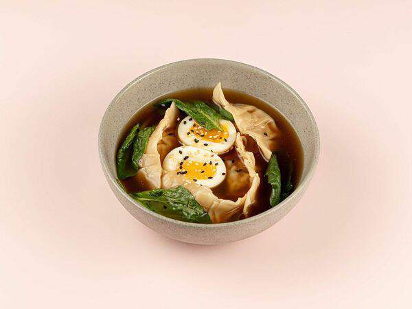 Miska bowls & folks - Суп с куриными вонтонами