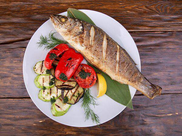 Бани Алексеева - Сибас на гриле с овощами