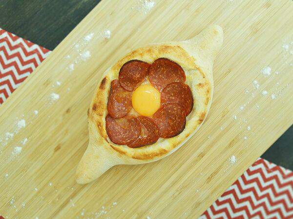 Это Хачапури и Пицца! - Хачапури с пепперони