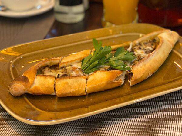 Нуар кебаб - Пиде с грибами