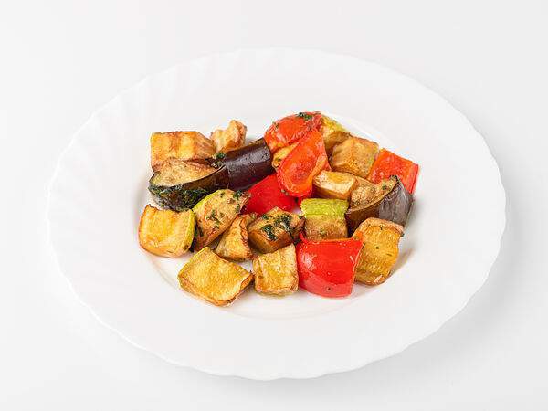 Бахетле - Соте из овощей с соусом песто