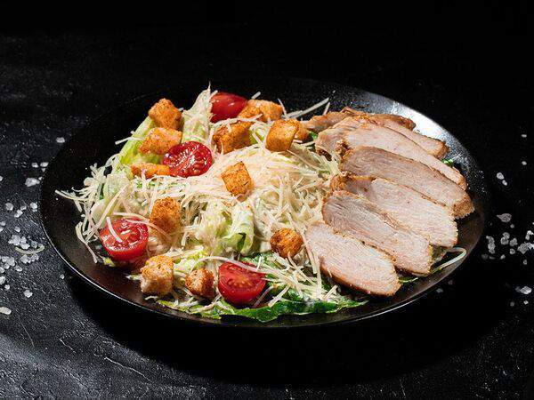 Везем шашлык - Салат Цезарь с курицей