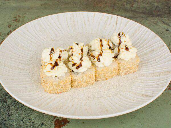 Гастроном - Кинг-ролл с авокадо, крабом и кунжутом