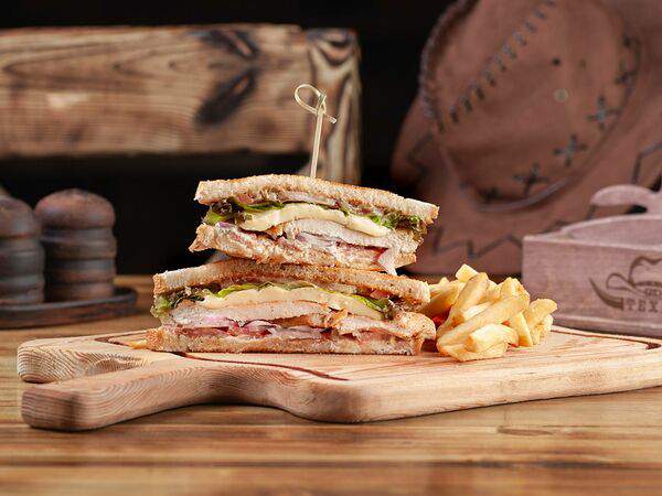 Техас паб - Сэндвич Порк с картофелем фри