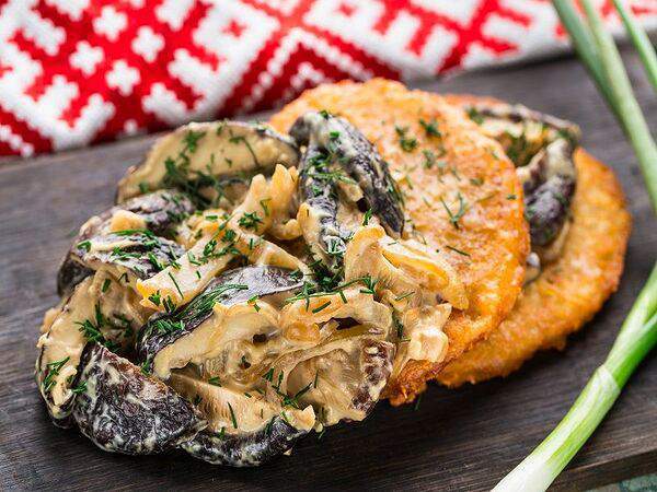 Суши хата - Драники с грибной мачанкой