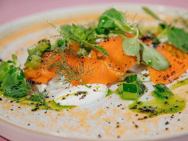 Сентропе - Салат с сёмгой