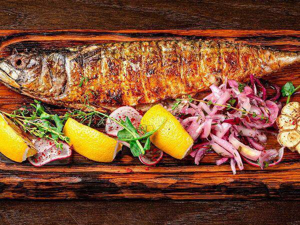 Гриль бутыль - Скумбрия на гриле