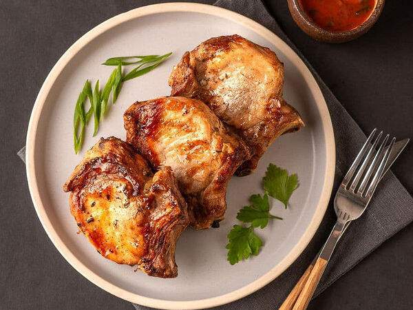 Ammy Yummy - Шашлык из cвинoй корейки на косточке