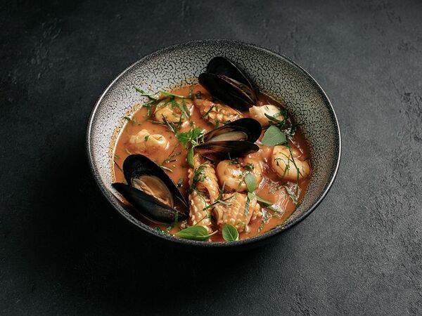 Цукини - Суп с морепродуктами