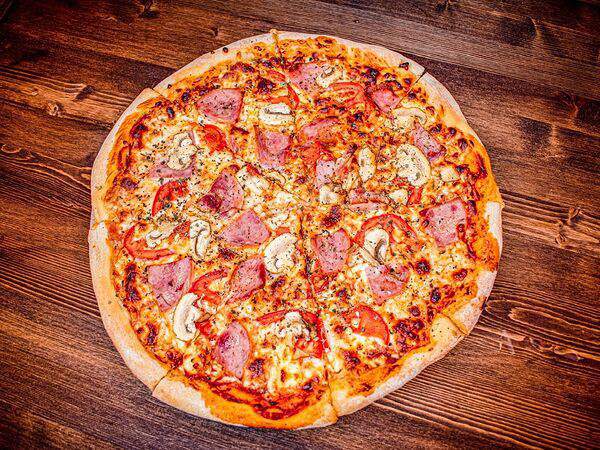 Бар Бавария - Пицца с ветчиной и грибами