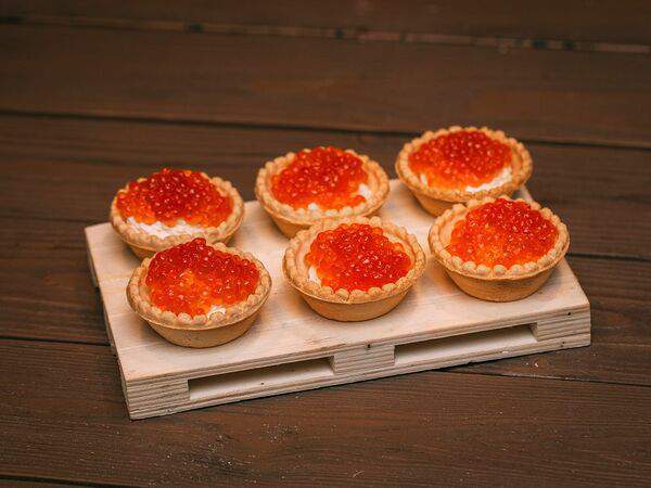 Canape 27 - Тарталетки с икрой и яичным муссом