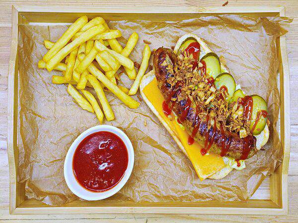Хмельная территория - Хот-дог с говяжьей колбаской