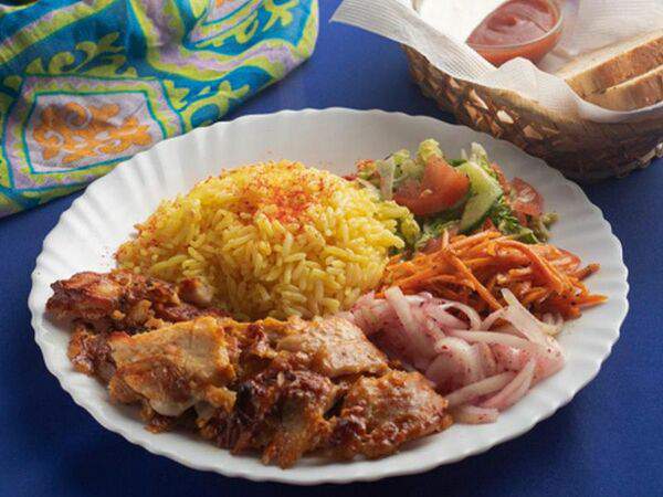 Плюс Пара - Шаурма с рисом и салатом