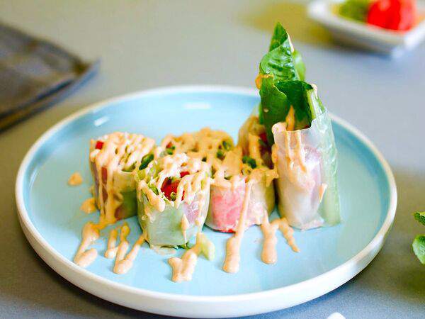 Авокадо - Спринг-ролл с креветкой