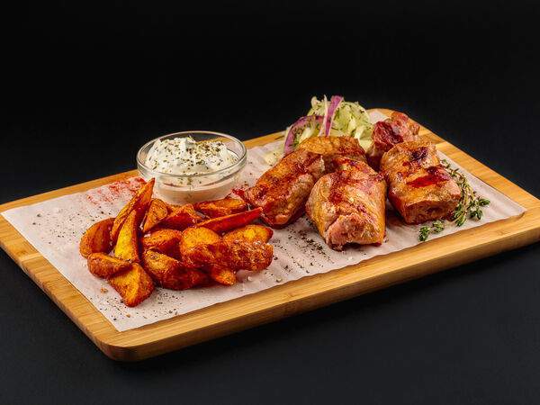 Мясоед - пицца и гриль - Бизнес-ланч со свининой Сытный