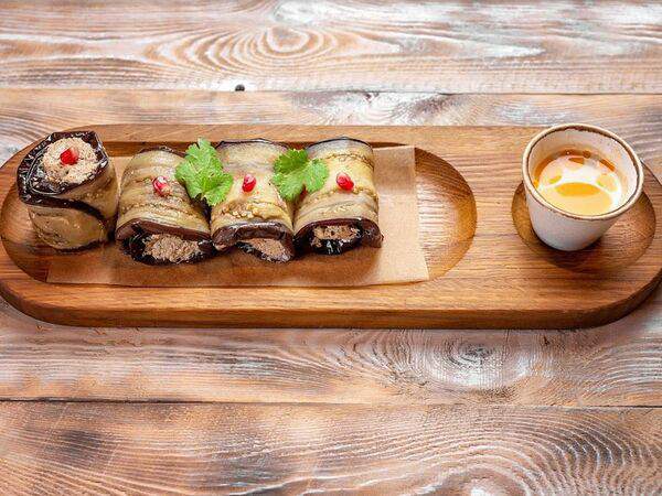 КинZa-Dза - Рулетики из баклажанов с орехами