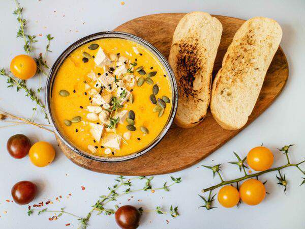 Тепло на Авроре - Тыквенный суп с тофу