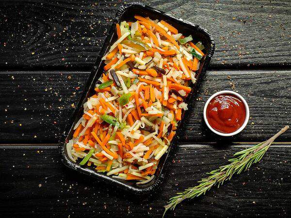 BulbaFrites - Овощи по-китайски с креветками