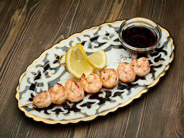 Чайхана айвай - Шашалык из креветок