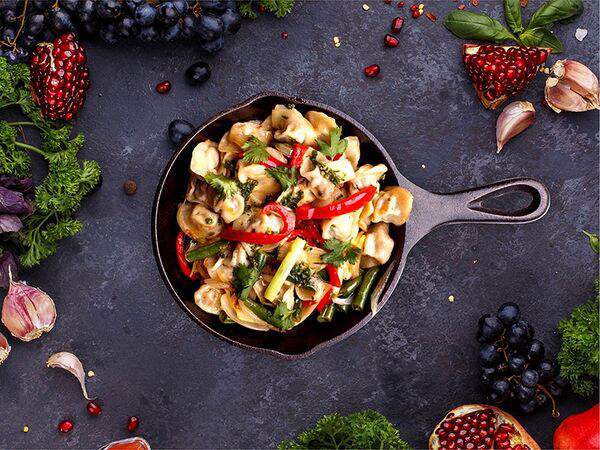 Пахлава - Чучвара вок с бараниной