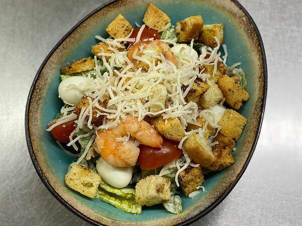 #Trava кофейня со вкусом - Салат Цезарь с креветками