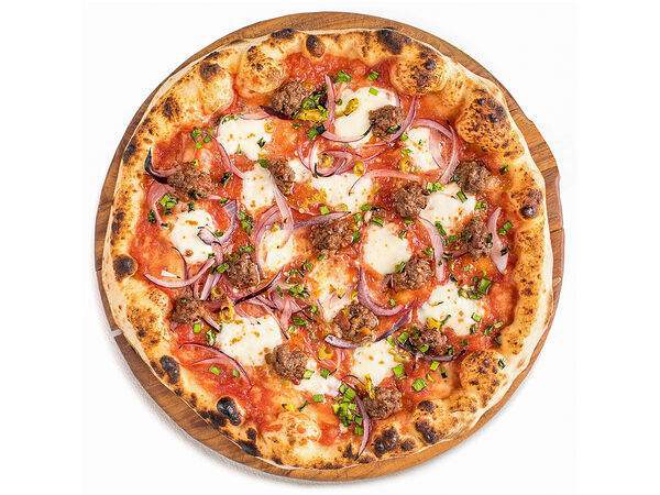 Del Papa - Пицца с митболами и халапеньо