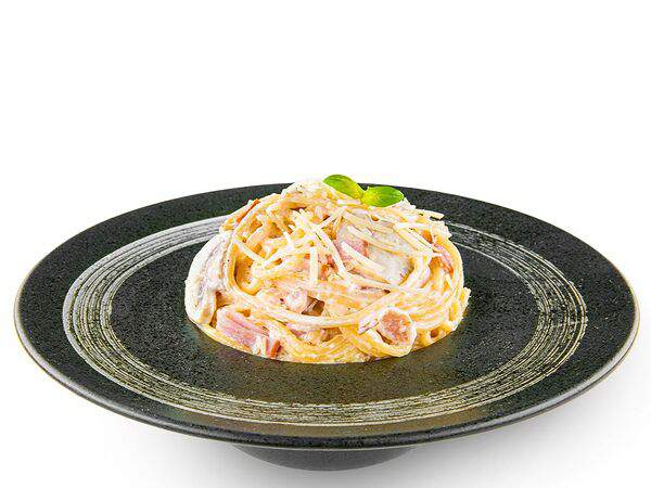 Белый рис - Паста карбонара