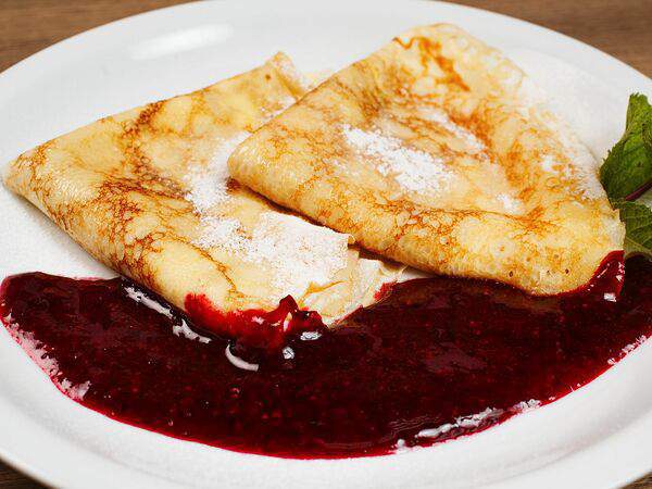 Pronto Pizza e Pasta - Креспелле с сыром Рикотта и ягодным соусом