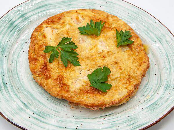 Тепло - Фриттата с креветками