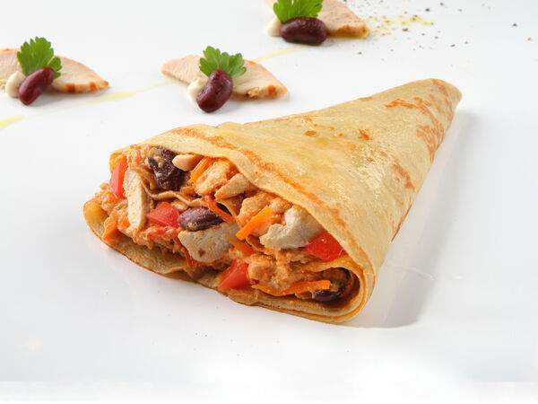 Блинная Сковородка - Блин с курицей и фасолью