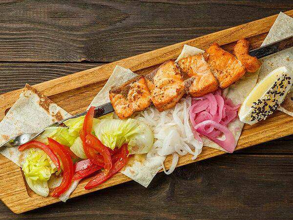 Чучвара, мангал и печи - Шашлык из семги