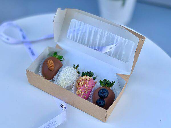 Labberry клубника в шоколаде - Набор 4 клубники в шоколаде