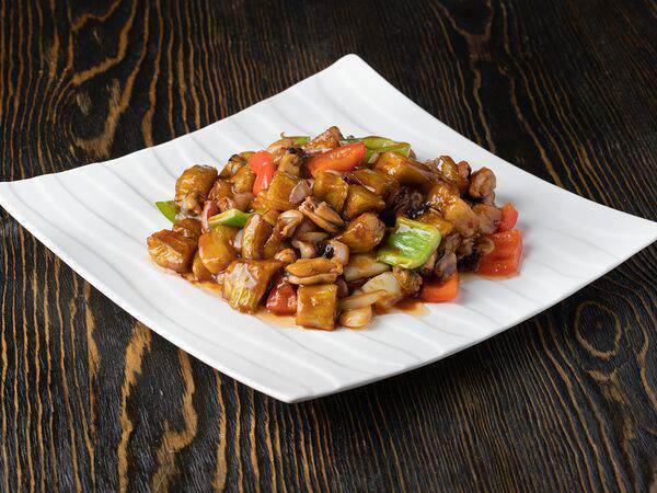 Кунгфу - Баклажаны с морепродуктами