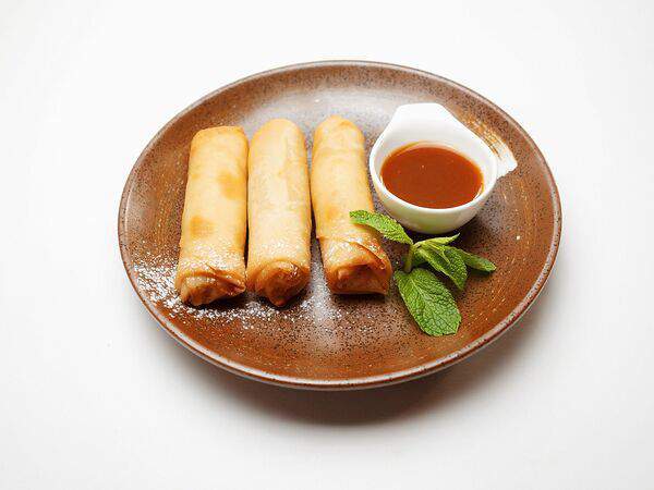 My Way, лапшичная - Спринг-роллы с яблоком и манго