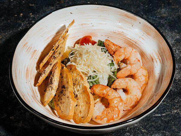 Огонёк - Цезарь с тигровыми креветками