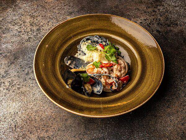 Прожарка - Чилийские мидии в сливочном соусе